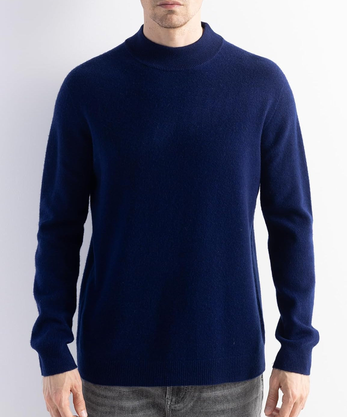 Australian Merino Wool Mock Neck Sweater