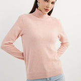 Women's 100% Pure Cashmere Sweater Turtleneck Long Sleeve Warm Soft 2025 Fall Winter Knit Pullover