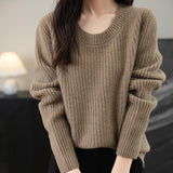 Chanyarn Pull de laine de mérinos de Chanyarn 2025 Automne d'hiver Casual Crewneck Long Sweater en tricot à manches longues à manches longues à manches longues