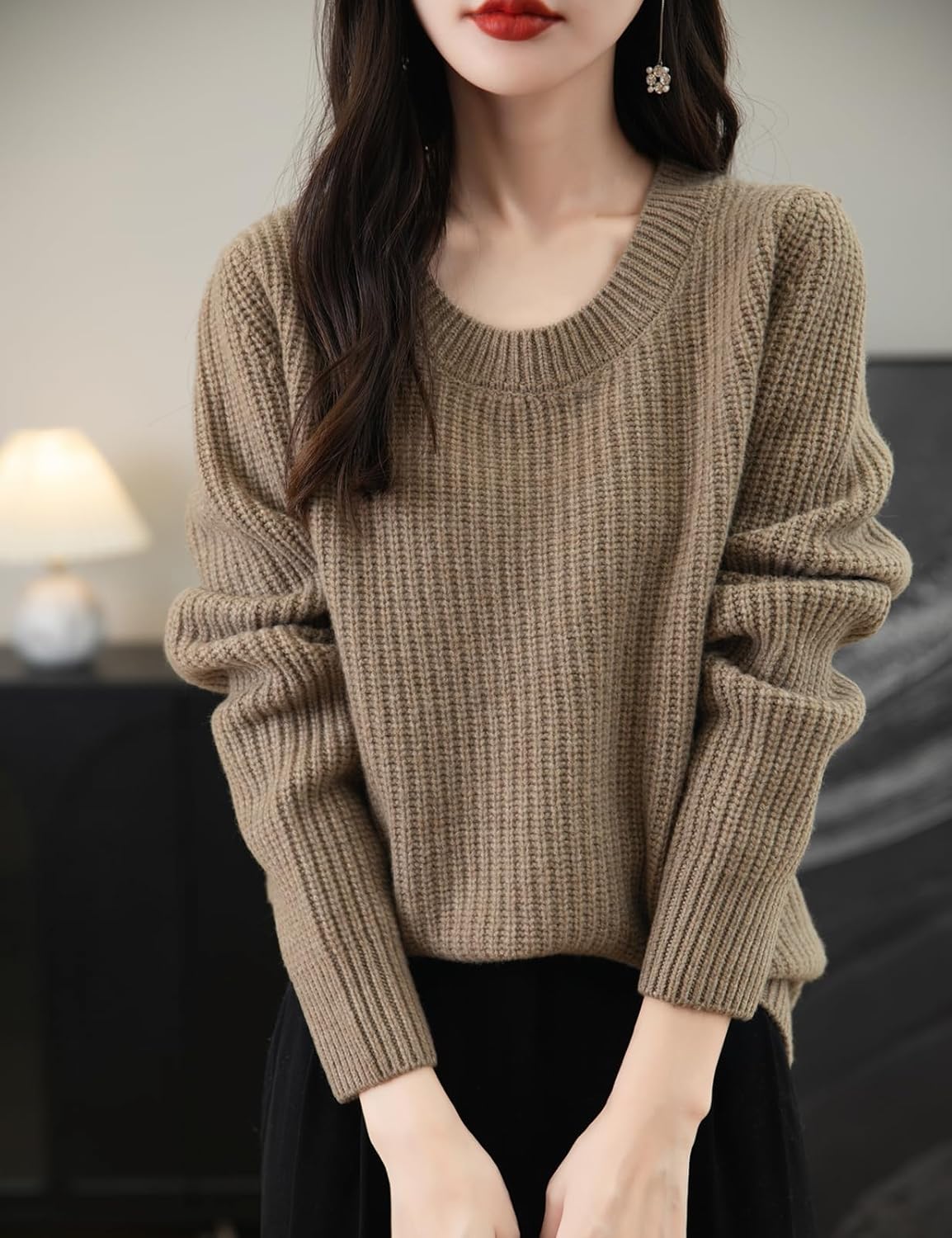 Chanyarn Pull de laine de mérinos de Chanyarn 2025 Automne d'hiver Casual Crewneck Long Sweater en tricot à manches longues à manches longues à manches longues