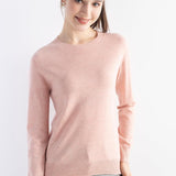 Women's Merino Wool Sweater 2025 Fall Winter Crew Neck Long Sleeve First-Line Ready to Wear Seamless Knit Sweater