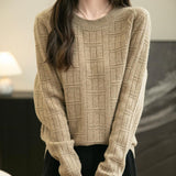 Chanyarn Pull de laine de mérinos de Chanyarn 2025 Automne Hiver Crew Cou Nou à manches longues Tullover en tricot à manches longues