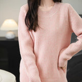 Chanyarn Pull de laine de mérinos de Chanyarn 2025 Automne d'hiver Casual Crewneck Long Sweater en tricot à manches longues à manches longues à manches longues