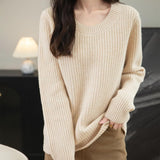 Chanyarn Pull de laine de mérinos de Chanyarn 2025 Automne d'hiver Casual Crewneck Long Sweater en tricot à manches longues à manches longues à manches longues