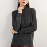 100% Pure Cashmere Women's Sweater Turtleneck Long Sleeve Warm Soft 2025 Fall Winter Knit Pullover