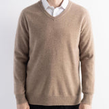 Herren 100% Merino Wollpullover 2025 Herbst Winter Erste Linie Ready to Tragen gegen Nacken Langschläfe nahtloser Strickpullover