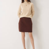 30% Cashmere,70% Merino Wool Bodycon Pencil Skirt