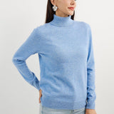 Women's 100% Pure Cashmere Sweater Turtleneck Long Sleeve Warm Soft 2025 Fall Winter Knit Pullover