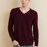 Chanyarn Men's 100% Merino Wool Sweater 2025 Fall Winter Casual V Neck Warm Soft Long Sleeve Knitted Pullover Sweater