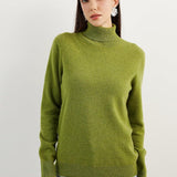 Women's 100% Pure Cashmere Sweater Turtleneck Long Sleeve Warm Soft 2025 Fall Winter Knit Pullover