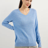 Chanyarn 100% Pure Cashmere Women's Sweater V-Neck Long Sleeve 2025 Fall Winter Warm Soft Knit Pullover