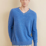 Chanyarn Men's 100% Merino Wool Sweater 2025 Fall Winter Casual V Neck Warm Soft Long Sleeve Knitted Pullover Sweater