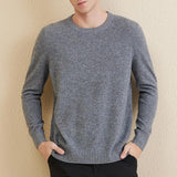 Chanyarn Men's 100% Merino Wool Sweater 2025 Fall Winter Casual Crewneck Warm Soft Long Sleeve Knitted Sweater