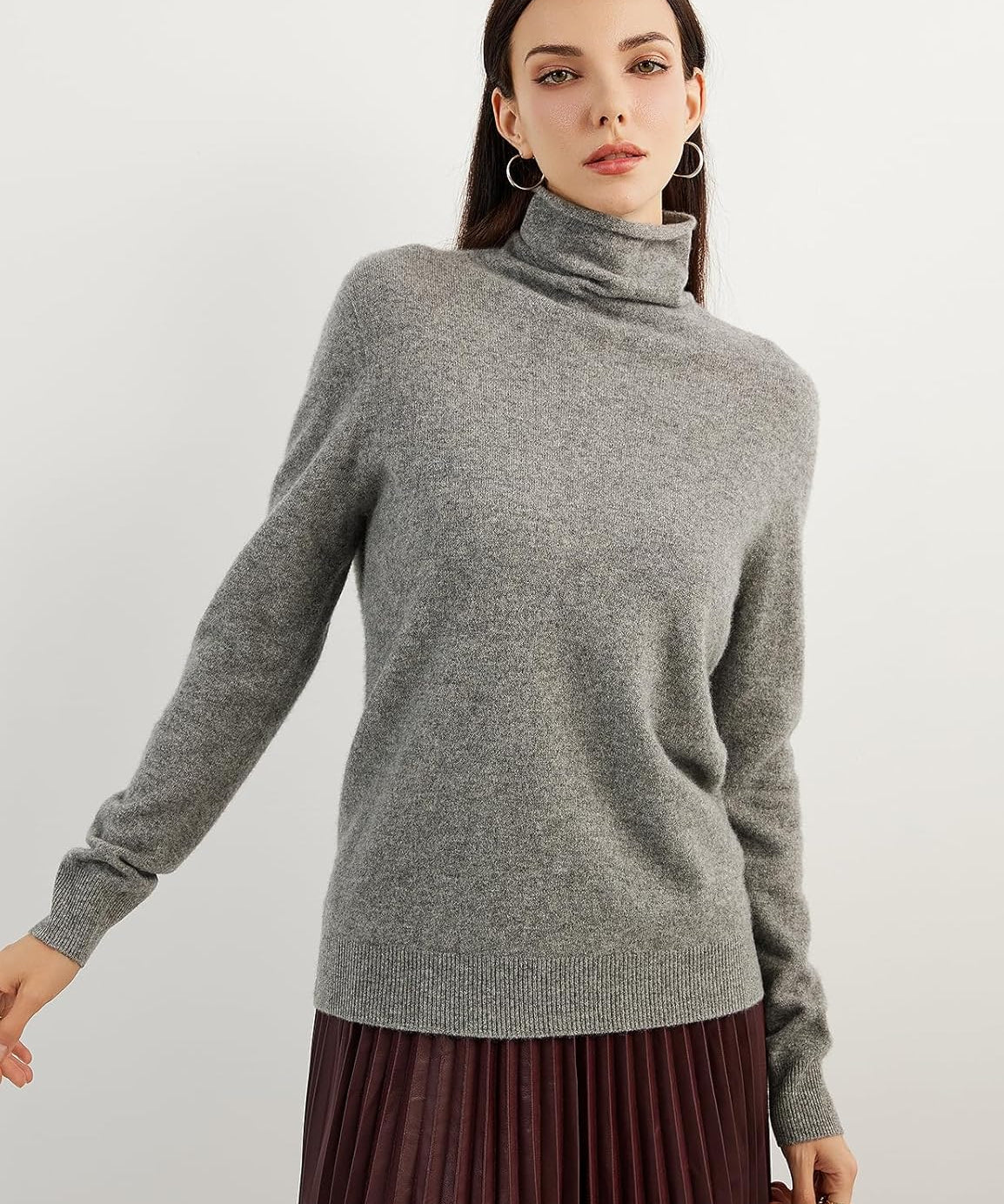 Mongolian Cashmere Turtleneck Sweater