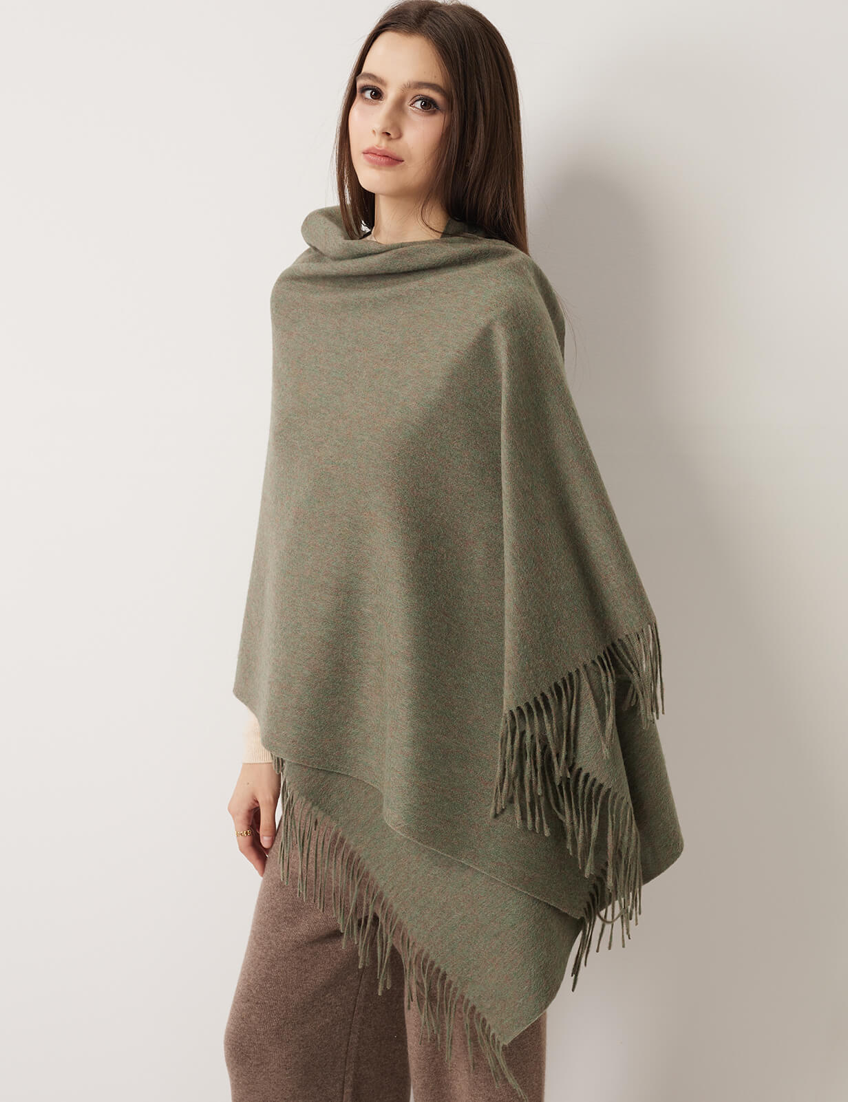 Women's Scarf 100% Merino Wool Knit Wrap Shawl