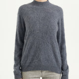 Chanyarn Women's 100% Merino Wool Luxury Soft Fall Winter Warm Long Sleeve Mock Neck Brushed Fuzzy Pullover Sweater