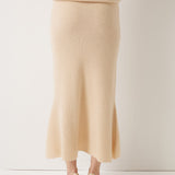 30% Cashmere 70% Merino Wool Knit Fishtail Skirt