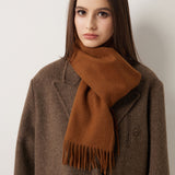 100% Pure Cashmere Scarf Fall Winter Plaid Soft