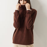 30% Cashmere 70% Merino Wool Turtle Neck Sweater