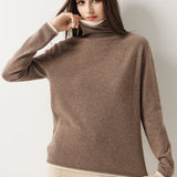 30% Cashmere 70% Merino Wool Turtle Neck Sweater
