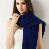 100% Merino Wool Knit Wrap Shawl with Sleeves