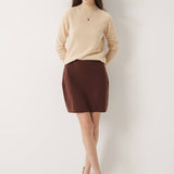30% Cashmere,70% Merino Wool Bodycon Pencil Skirt