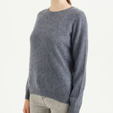 Chanyarn Women's 100% Merino Wool Luxury Soft Fall Winter Warm Crewneck Long Sleeve Brushed Fuzzy Pullover Sweater