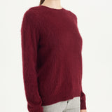 Chanyarn Women's 100% Merino Wool Luxury Soft Fall Winter Warm Crewneck Long Sleeve Brushed Fuzzy Pullover Sweater