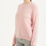 Chanyarn Women's 100% Merino Wool Luxury Soft Fall Winter Warm Crewneck Long Sleeve Brushed Fuzzy Pullover Sweater