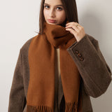 100% Pure Cashmere Scarf Fall Winter Plaid Soft