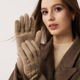 100% Pure Cashmere Gloves Winter Knit Cable Gloves