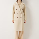 100% Merino Wool Fall Winter Long Pea Coat
