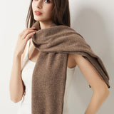 100% Merino Wool Knit Wrap Shawl with Sleeves