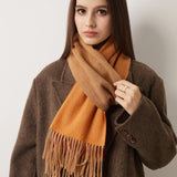 100% Pure Cashmere Scarf Fall Winter Plaid Soft