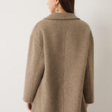 100% Merino Wool Double Breasted Short Coat