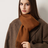 100% Pure Cashmere Scarf Fall Winter Plaid Soft