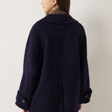 \100% Merino Wool Double Breasted Loose Coat