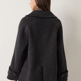 \100% Merino Wool Double Breasted Loose Coat