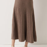 30% Cashmere and 70% Merino Wool Pleated Skirt