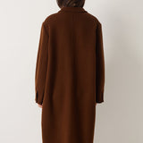 Double-Breasted 100% Merino Wool Long Coat