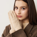 100% Pure Cashmere Gloves Winter Knit Gloves