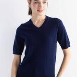 Frauen Merino Wollpullover 2025 Herbst Winter gegen Nacken Kurzarm Erstlinienanschluss bereit zum Tragen nahtloser Strickpullover