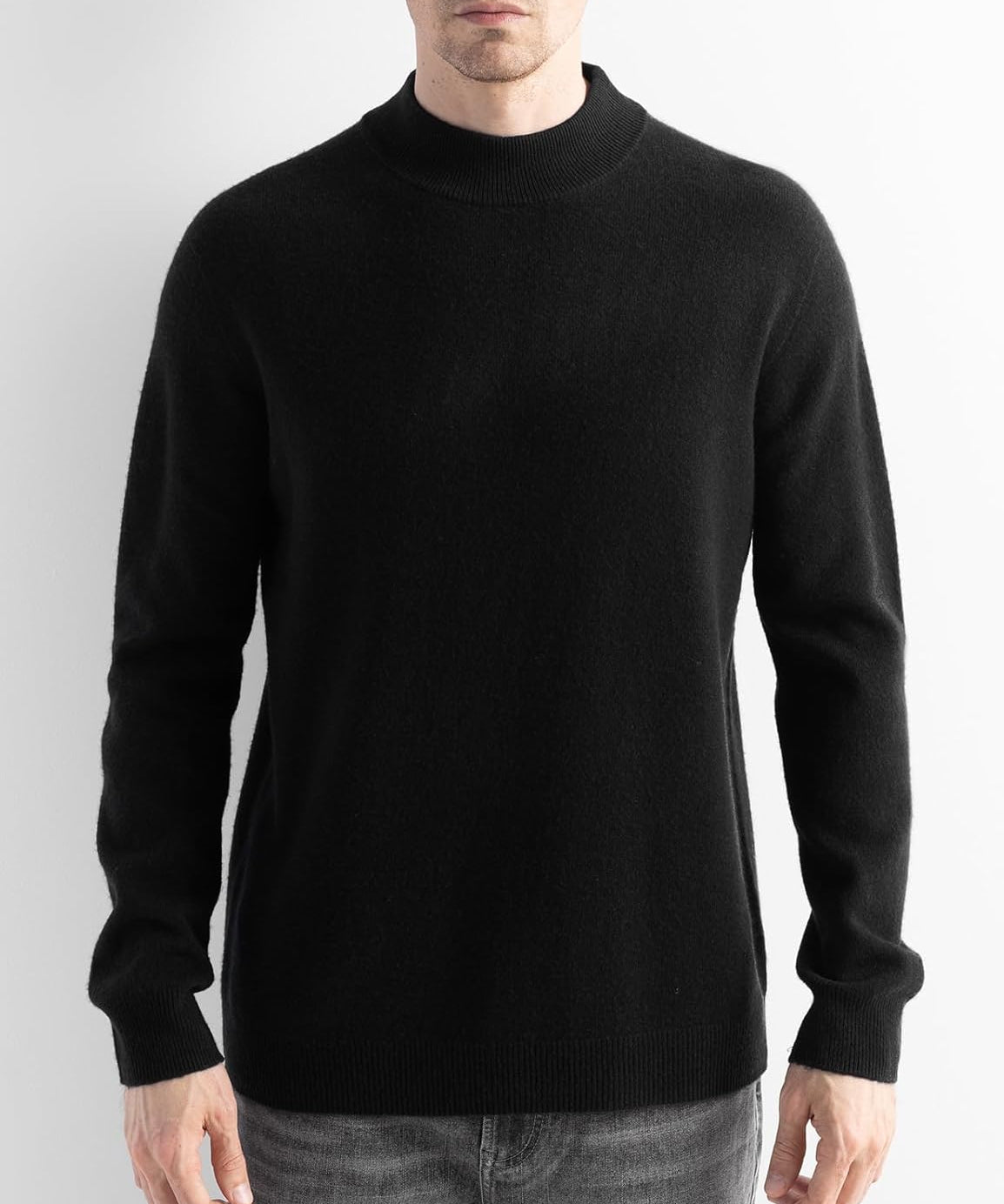 Australian Merino Wool Mock Neck Sweater