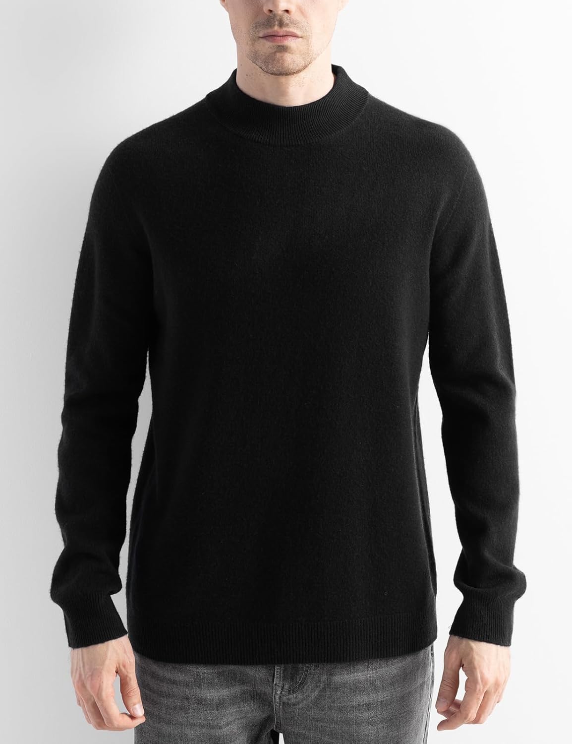 Australian Merino Wool Mock Neck Sweater