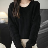 Chanyarn Pull de laine de mérinos de Chanyarn 2025 Automne d'hiver Casual Crewneck Long Sweater en tricot à manches longues à manches longues à manches longues