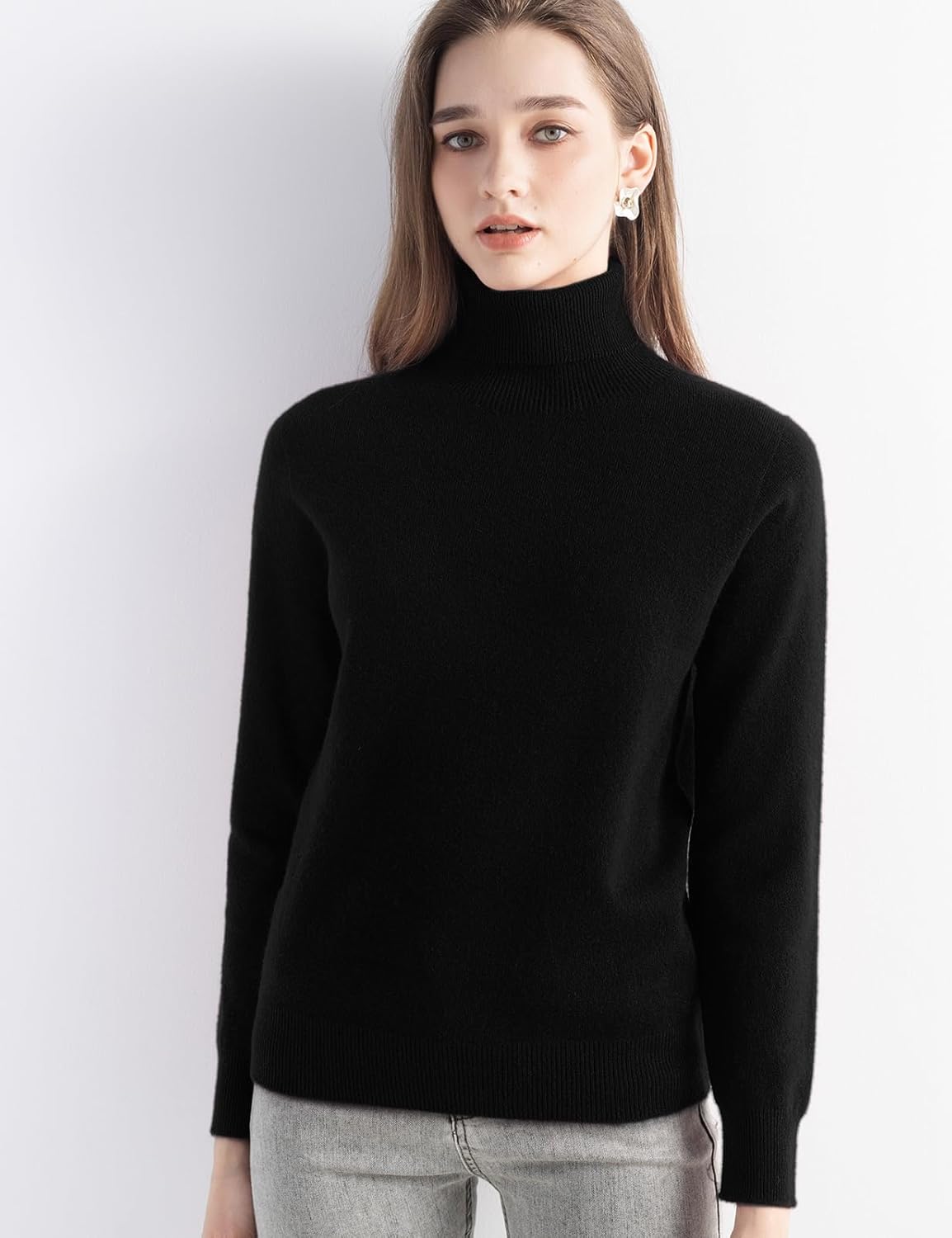 Mongolian Cashmere Turtleneck Sweater