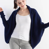 Women's Merino Wool Oversized Cardigan 2025 Fall Winter Open Front Batwing Sleeve Rib Knit Slouchy Cardigan Sweater