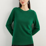 Women's 100% Pure Cashmere Sweater 2025 Fall Winter Crew Neck Long Sleeve Warm Soft Knitted Pullover