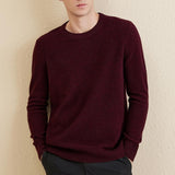 Chanyarn Men's 100% Merino Wool Sweater 2025 Fall Winter Casual Crewneck Warm Soft Long Sleeve Knitted Sweater