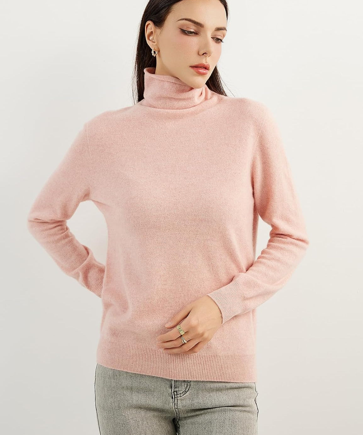 Mongolian Cashmere Turtleneck Sweater